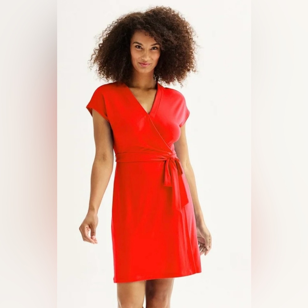 Women's Nine West Dolman Sleeve Wrap Dress